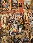 ZOFFANY  Johann The Tribuna of the Uffizi (detail)